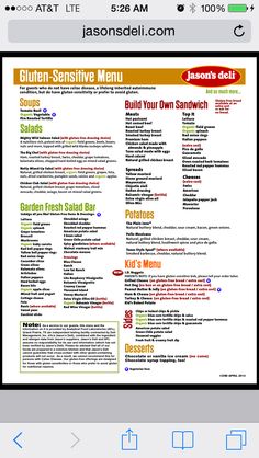55 Suitable GF DF menus/eating places Chicago pictures within 2019 image relating to Jason's Deli Printable Menu identify 55 Simplest GF DF menus/dining establishments Chicago pics in just 2019