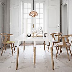 Tretton White Rectangle Dining Table With Solid Oak Legs & 6X Magnificent Scandinavian Dining Room Sets Inspiration Tretton White Rectangle Dining Table With Solid Oak Legs & 6X Stunning Scandinavian Dining Room Sets Design Ideas