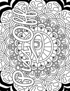 Swear Word Coloring Book 20 Pages For Stress