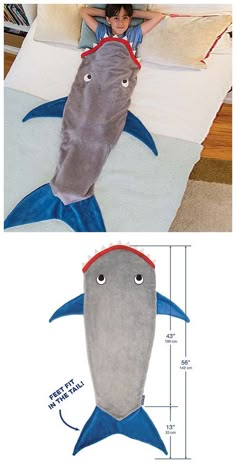 Giant Shark Sleeping Bag mermaid blankets + shark blankets: awesome! | shark, blanket and Giant Shark Sleeping Bag mermaid blankets + shark blankets: awesome! | shark, blanket and