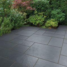 Pin By Natalia On Garden Slate Patio Patio Slabs Patio Design