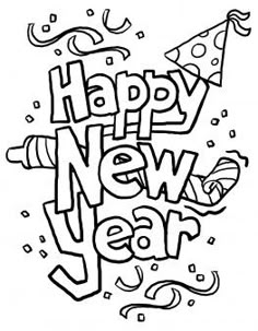 27 Best New Year Coloring Pages Images New Year Coloring Pages