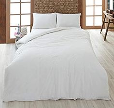 Slumberdown Fresh and Healthy Mattress Protector single Twin White White with Pillow Protector 2 Pack Cotton