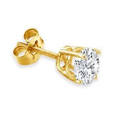 Diamond Stud Earrings For Men In 14k White Gold 1 Ct Online At 14k Yellow Gold Men S Diamond Stud Earrings 1 8 Ct Mensearrings Gemologica