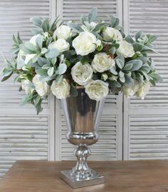 10 Best Artificial White Flower Ideas Flower Arrangements Floral Arrangements Silk Flower Arrangements