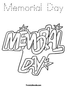 memorial day coloring page