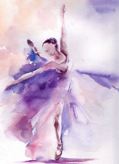Contemporary ballerina painting Dance Finesse Signed Fine Art Giclée Print