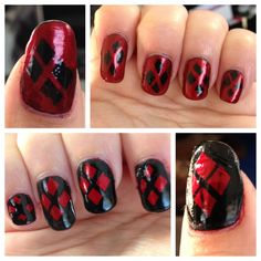 50 Best Nails Images Pretty Gorgeous Nail Art Harley Quinn Nails