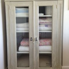 The 111 Best Linen Cupboards Images On Pinterest Cabinets Closets Chic Vintage French Farmhouse Inspired Linen Cupboard