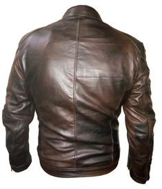 Men/'s mayhem Vrai Veste en Cuir Bleu avec rayure blanche Motard Moto Style