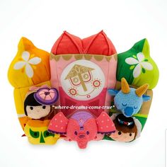 TSUM TSUM Character 4th Anniversary Cake House Set Plush Dumbo Poo Marie Donald