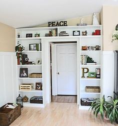 small space storage solution look above the door pinterest