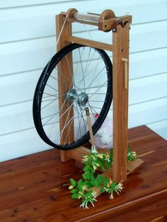 Build Your Own Electric Spinning Wheel Although I Don T Want New Design Gorgeous Wheel Solid Red Oak Modern Spinning Fidelis By Heavenly Handspinning