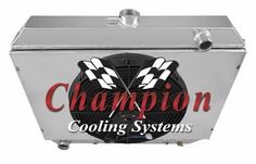 ALUMINUM KKS RADIATOR FAN SHROUD W// 12/" FANS 67-72 CHEVY// GMC C//K SERIES TRUCK
