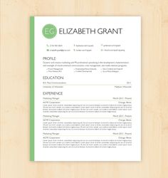 resume template cv template the elizabeth grant resume design instant download word - Resume Template Word Document resume template cv template the elizabeth grant resume design instant download word - Resume Template Word Document
