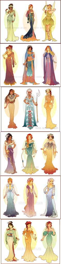 Art Nouveau Costume Designs by Hannah-Alexander Cosplay, Costumes, Art Nouveau, Disney Animation, Halloween Costumes, Disney Fan Art, Disney Art, Costume Ideas, Princess Art