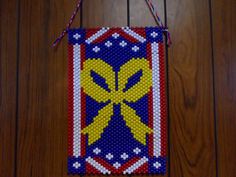 SUPPORT OUR TROOPS BEADED BANNER PDF PATTERN ONLY