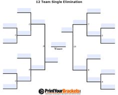 6 team double elimination printable tournament bracket sports editable bracket template