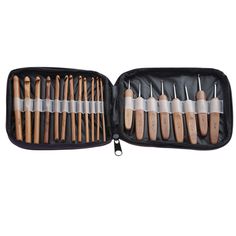 Plastique Poignée Crochet Crochets Set 8Pcs aluminium Crochet Tricot Weave Craft Needles