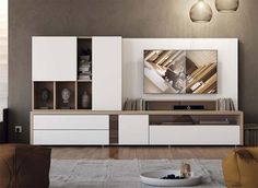 Contemporary and stylish TV unit and cabinet with shelving ... Contemporary and stylish TV unit and cabinet with shelving ...