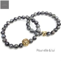 2Pcs couple son et sien distance Bracelet Moonstone Bead Cz COURONNE Amoureux Unisexe