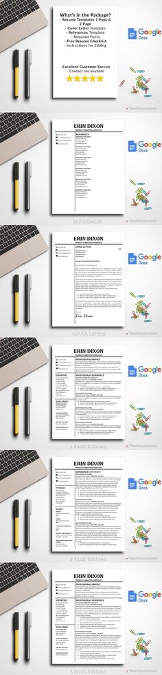 Modern Resume Template Google Docs Resume Design Pinterest - google docs resume templates Modern Resume Template Google Docs Resume Design Pinterest - google docs resume templates