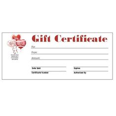 download the christmas gift certificate from vertex42 com it worked