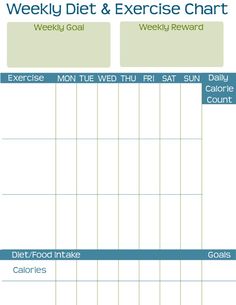 printable exercise charts