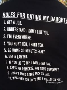 Rules Army 10 For Dating My Daughter Rules Army 10 For Dating My Daughter