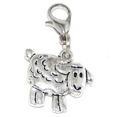 GemStorm Silver Plated Dangling Pink /& White Enamel Owl wClip On Lobster Clasp Charm