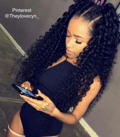 Pin By Niya Jay On Hair Makeup And Beauty Pinterest Curly Pre Plucked 360 Lace Frontal Closure Frontals With 3 Bundles Natural Hairline Peruvian Deep Wave Virgin Hair Best 25 Weave Hairstyles