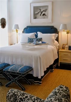 332 Best Blue And White Bedrooms Images Bedroom Decor Bed Room Decorating With Sheets Blue Headboard Cozy Bedroom Decor Ideas Bed