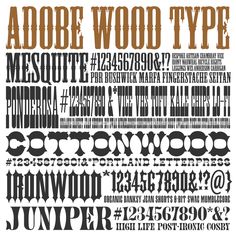 wood type fonts