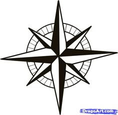 free mosaic patterns to print sixteen point compass rose pattern