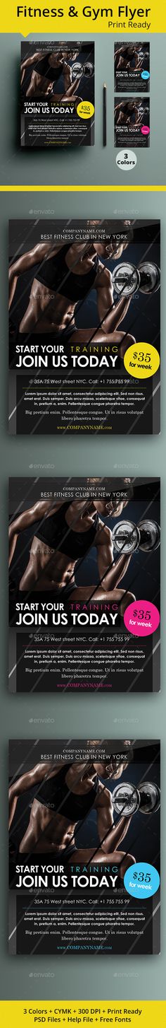 Fitness Flyer Template Flyer template, Template and Fonts - fitness flyer Fitness Flyer Template Flyer template, Template and Fonts - fitness flyer