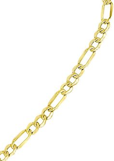 Jewelry Pilot 14K Yellow Gold 6in Engraveable Figaro Link Baby//Child ID Bracelet