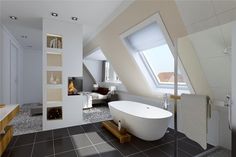 vrijstaand bad op zolder | bathroom | Pinterest | Attic, Toilet and ... vrijstaand bad op zolder | bathroom | Pinterest | Attic, Toilet and ...