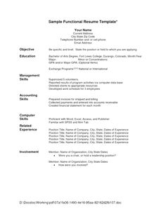 non chronological resume