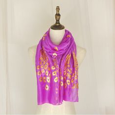 100/% Extra Fine Merino Oversize Scarf//Wrap Purples and Pinks Pastel Blues