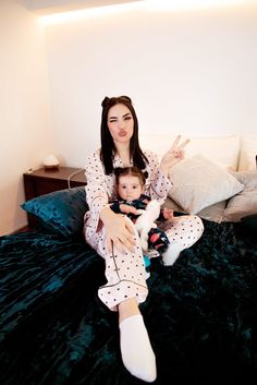 Así de tierna se veía Kima en su primera pijamada Celebrities, Famous Kids