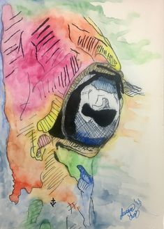 sharpie watercolor clay