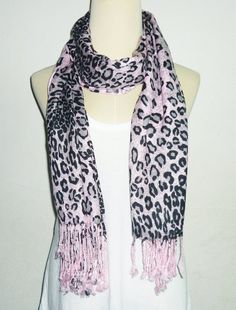 New Women UK Fashion Leopard cross Print Neck Scarves Wrap Warm