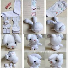 How To Make Sew Sock Bunny Step By DIY Tutorial Instructions How To Make Sew Sock Bunny Step By DIY Tutorial Instructions