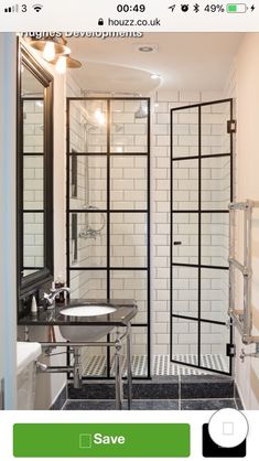 Shower idea Bathroom Renos, Tile Bathroom, Master Bathroom, Bathroom Design, Bathroom Ideas, Bathroom Windows, Master Baths, Room Tiles, Bathroom Doors