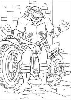 donatello teenage mutant ninja turtles coloring pages for kids