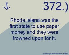 ++ Historical facts about rhode island