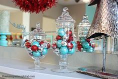 90 Best Christmas Red Turquoise Theme Images On Pinterest Christmas Decor 2017