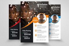 charity donation flyer templates by design up on creativemarket flyer template charity