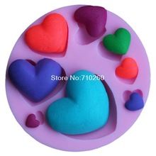 Naisicatar en Forma de Rose Silicona moldes de la Torta 3D Lollipop del Molde la Pasta de az/úcar Decoraci/ón Herramientas de la Vela del jab/ón del Molde del Chocolate DIY Hornear Tool