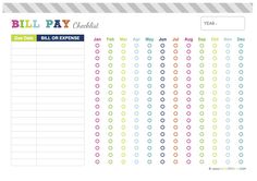 free bill payment template monthly bill pay tracker organizer bill pay template